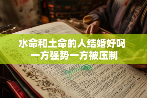 水命和土命的人结婚好吗 一方强势一方被压制