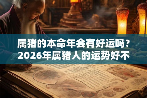属猪的本命年会有好运吗？2026年属猪人的运势好不好？