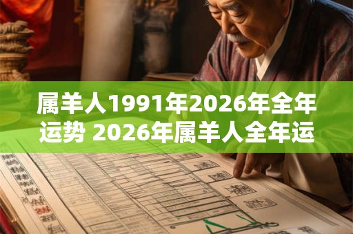 属羊人1991年2026年全年运势 2026年属羊人全年运势如何