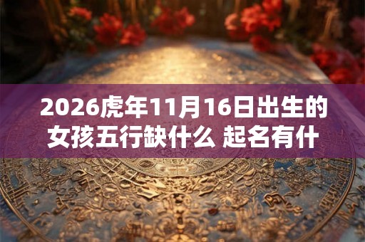 2026虎年11月16日出生的女孩五行缺什么 起名有什么推荐