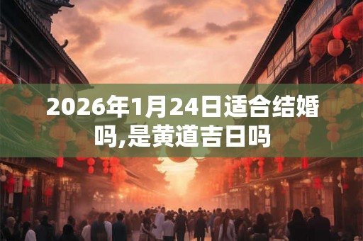 2026年1月24日适合结婚吗,是黄道吉日吗