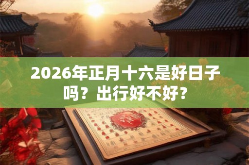 2026年正月十六是好日子吗？出行好不好？