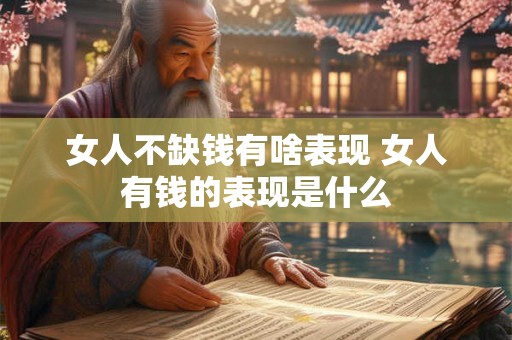 女人不缺钱有啥表现 女人有钱的表现是什么