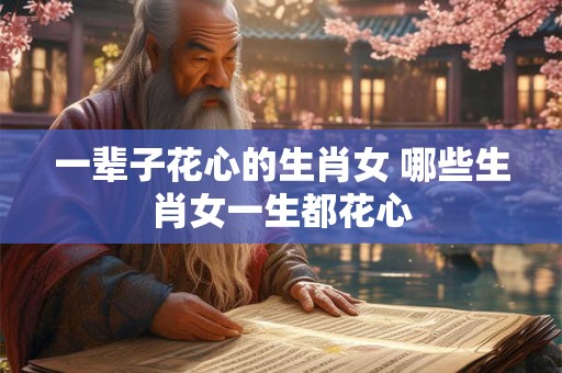 一辈子花心的生肖女 哪些生肖女一生都花心