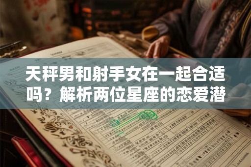 天秤男和射手女在一起合适吗？解析两位星座的恋爱潜质