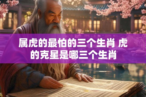 属虎的最怕的三个生肖 虎的克星是哪三个生肖