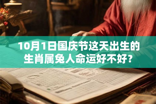 10月1日国庆节这天出生的生肖属兔人命运好不好？