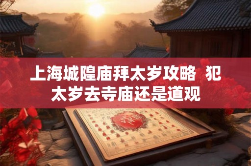 上海城隍庙拜太岁攻略 犯太岁去寺庙还是道观 上海城隍庙拜太岁攻略 犯太岁去寺庙还是道观
