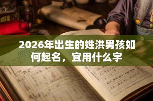 2026年出生的姓洪男孩如何起名，宜用什么字