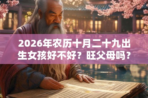2026年农历十月二十九出生女孩好不好？旺父母吗？