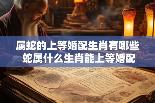 属蛇的上等婚配生肖有哪些 蛇属什么生肖能上等婚配
