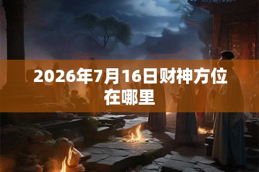 2026年7月16日财神方位在哪里 2026年7月16日财神方位在哪里