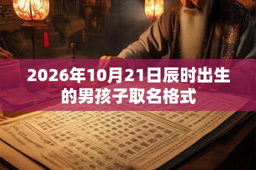 2026年10月21日辰时出生的男孩子取名格式 2026年10月21日辰时出生的男孩子取名格式