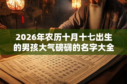 2026年农历十月十七出生的男孩大气磅礴的名字大全