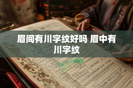 眉间有川字纹好吗 眉中有川字纹