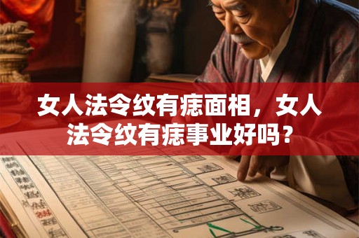 女人法令纹有痣面相,女人法令纹有痣事业好吗? 女人法令纹有痣面相,女人法令纹有痣事业好吗?