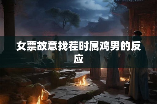 女票故意找茬时属鸡男的反应