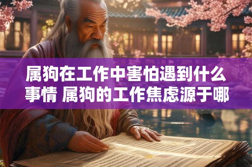 属狗在工作中害怕遇到什么事情 属狗的工作焦虑源于哪些原因