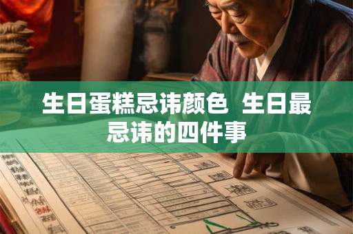 生日蛋糕忌讳颜色  生日最忌讳的四件事