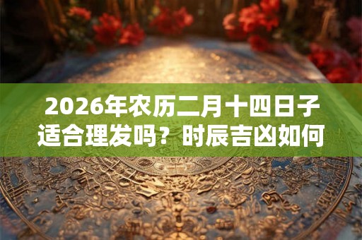 2026年农历二月十四日子适合理发吗？时辰吉凶如何？