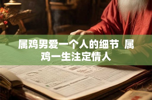 属鸡男爱一个人的细节 属鸡一生注定情人 属鸡男爱一个人的细节 属鸡一生注定情人