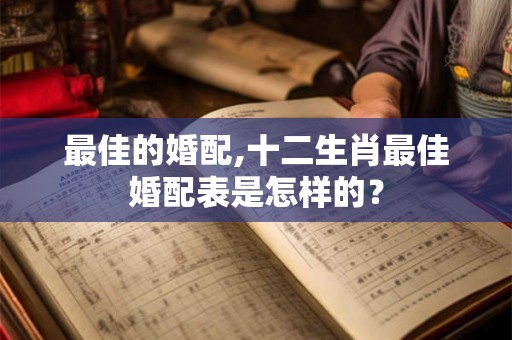 最佳的婚配,十二生肖最佳婚配表是怎样的？