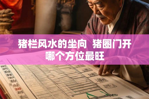 猪栏风水的坐向  猪圈门开哪个方位最旺
