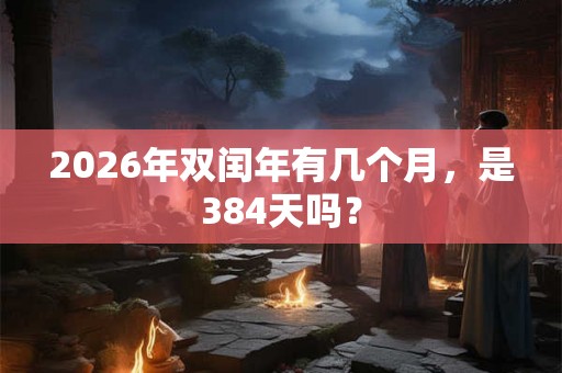 2026年双闰年有几个月，是384天吗？