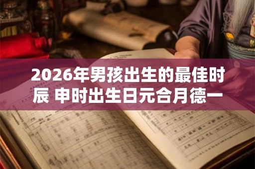 2026年男孩出生的最佳时辰 申时出生日元合月德一生积福无数