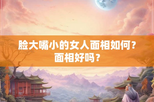 脸大嘴小的女人面相如何？面相好吗？