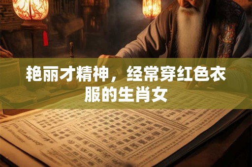 艳丽才精神，经常穿红色衣服的生肖女