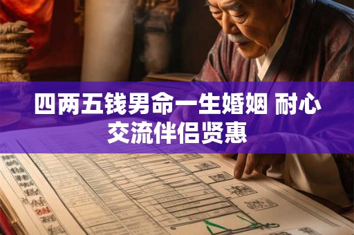 四两五钱男命一生婚姻 耐心交流伴侣贤惠