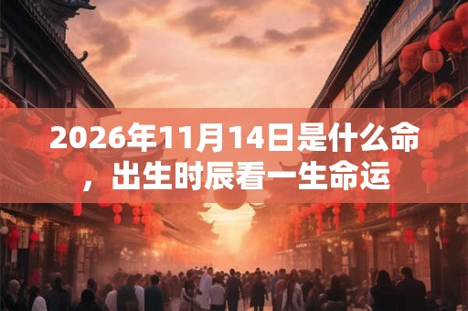 2026年11月14日是什么命，出生时辰看一生命运