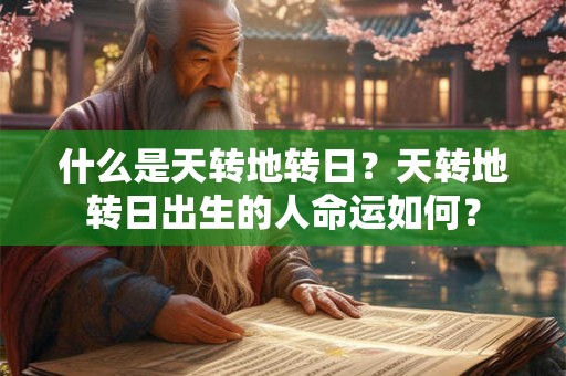 什么是天转地转日？天转地转日出生的人命运如何？