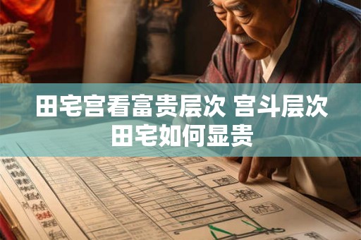 田宅宫看富贵层次 宫斗层次田宅如何显贵 田宅宫看富贵层次 宫斗层次田宅如何显贵
