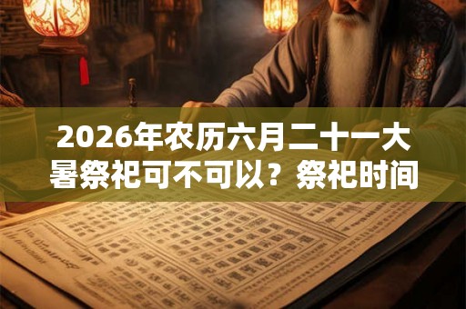 2026年农历六月二十一大暑祭祀可不可以？祭祀时间有何讲究？