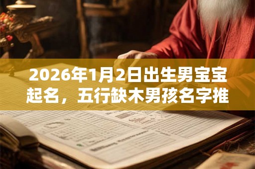 2026年1月2日出生男宝宝起名,五行缺木男孩名字推荐! 2026年1月2日出生男宝宝起名,五行缺木男孩名字推荐!