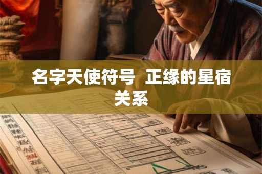 名字天使符号  正缘的星宿关系