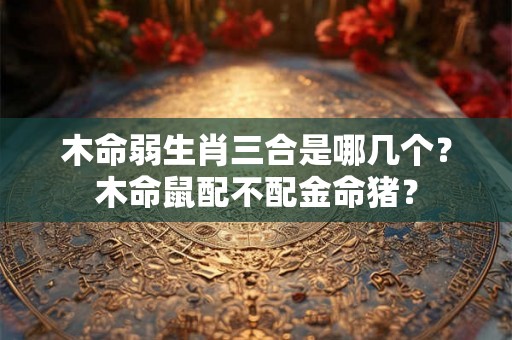 木命弱生肖三合是哪几个？木命鼠配不配金命猪？