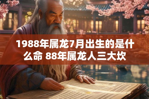 1988年属龙7月出生的是什么命 88年属龙人三大坎