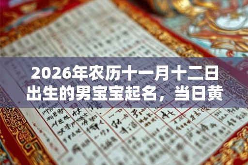 2026年农历十一月十二日出生的男宝宝起名，当日黄历如何？