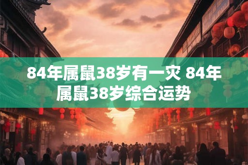 84年属鼠38岁有一灾 84年属鼠38岁综合运势
