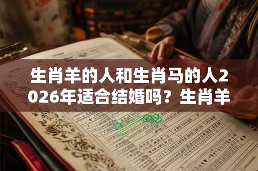 生肖羊的人和生肖马的人2026年适合结婚吗？生肖羊2026年什么时候结婚好？