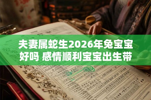 夫妻属蛇生2026年兔宝宝好吗 感情顺利宝宝出生带来好运