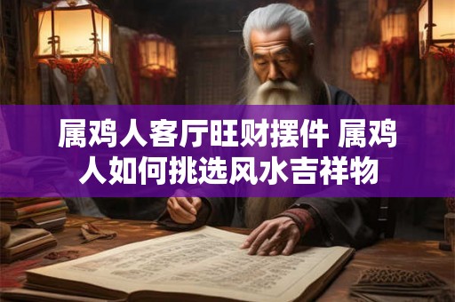 属鸡人客厅旺财摆件 属鸡人如何挑选风水吉祥物
