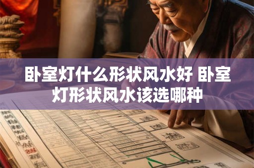 卧室灯什么形状风水好 卧室灯形状风水该选哪种