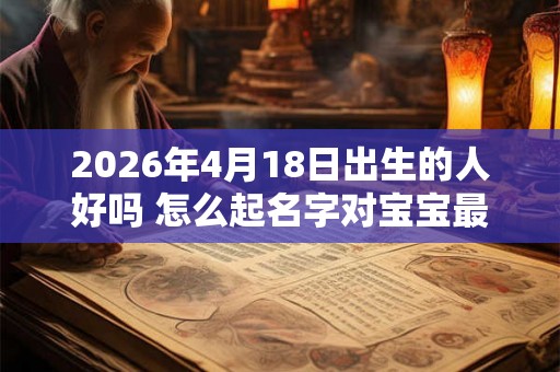 2026年4月18日出生的人好吗 怎么起名字对宝宝最有利 2026年4月18日出生的人好吗 怎么起名字对宝宝最有利