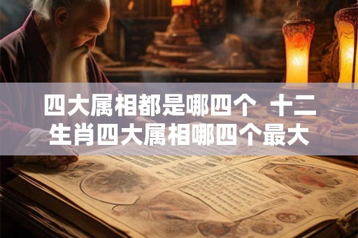 四大属相都是哪四个  十二生肖四大属相哪四个最大