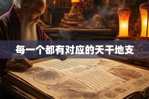 每一个都有对应的天干地支 每一个都有对应的天干地支
