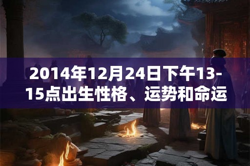 2014年12月24日下午13-15点出生性格、运势和命运